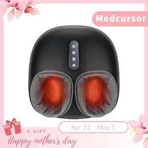 Medcursor Foot Massager Machine with Heat, Gifts for Women, Men, Delivers Relief for Tired Muscles & Plantar, Deep Kneading Therapy, Multi-Level Settings for Home, Office Use
