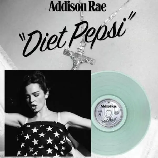 Addison Rae Diet Pepsi Anniversary Edition Limited to 1000 Vinyl Record LP