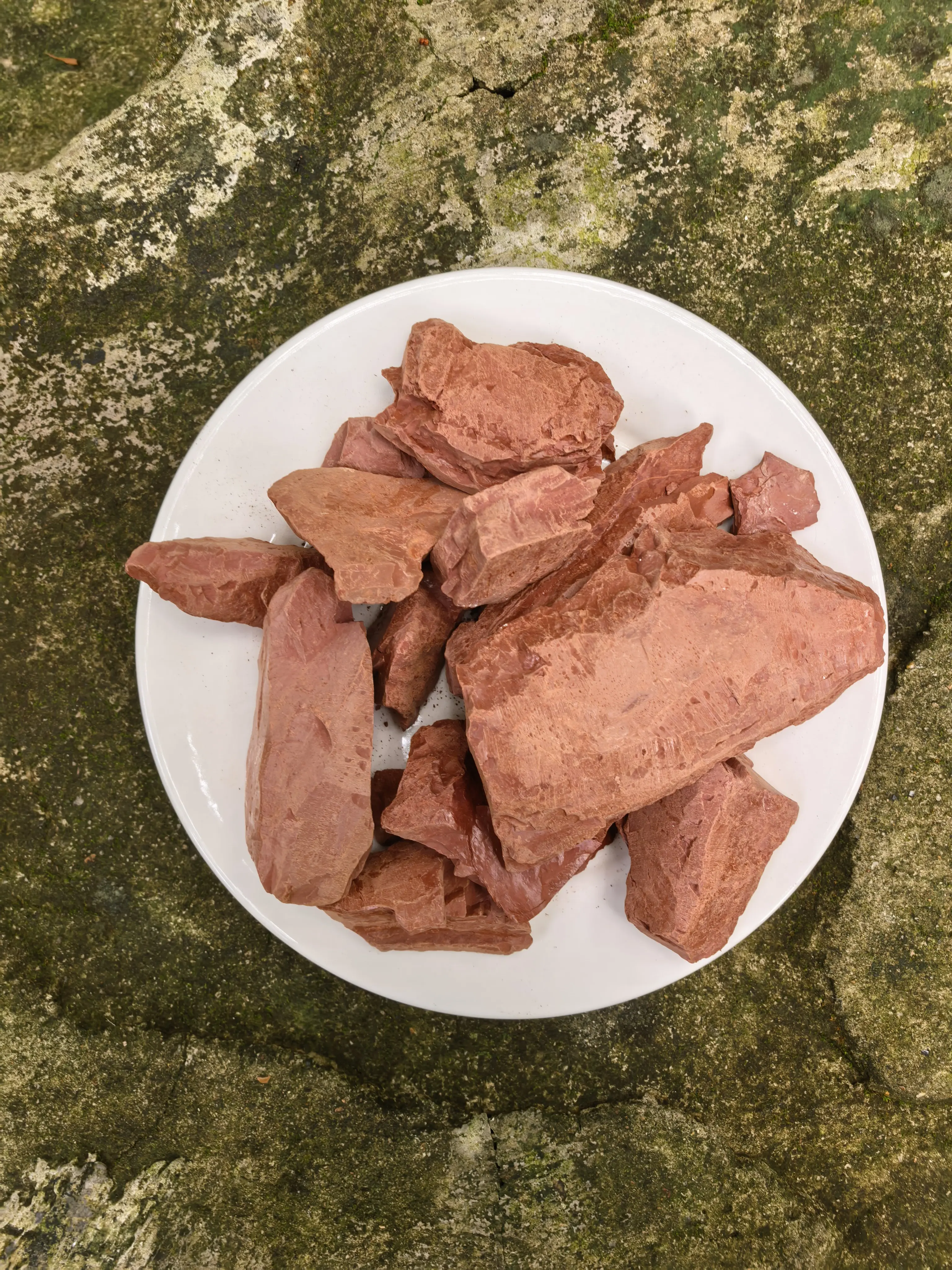 Unpolished Red Kaolin Mineral Clay Stones - Natural Narati Earth Decorative Stones for Home Improvement & Garden Decor, 7oz(200g)