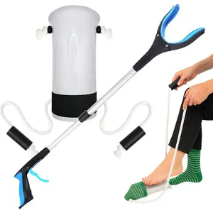 FSA/HSA Sock Aids for Putting On Socks with Gripper Tool – Sock Helpers to Put On Your Socks for Seniors with Long Tool – for Elderly, Mobility Impairment