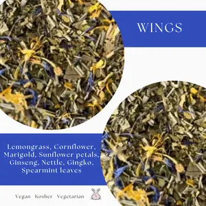 Wings ~ Herbal Tea Blend - Earl Grey, Jasmine herbal beverage