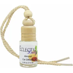 Almond Scented Car Diffuser, Air Freshener, Aromatherapy Diffuser, Premium Grade Fragrance Oil