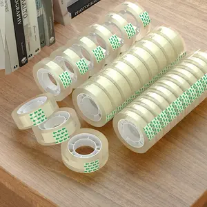 12 Rolls Transparent Tape (2500cm), High Quality, Super Strong Adhesive, Compatible with Cutter, Ideal for Gift Wrapping, Office, Handmade, Christmas gift, Adhesive Strip