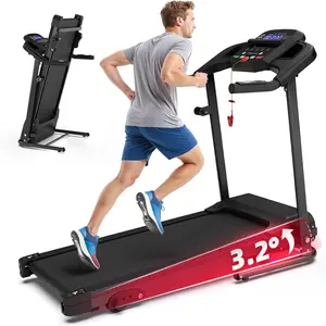FYC Foldable Treadmill – 2.5HP quiet motor, 41.3*15" shock-absorb belt, 3 incline levels & 7.5 MPH, 280 lbs support, compact & wheeled for small spaces.