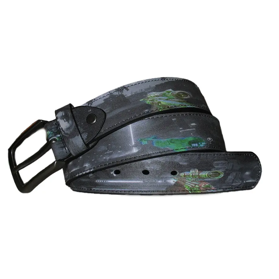 Weaponized 115 Belt Top-grain Leather Custom-detailed Finish Forged from Excavation Site 64 Fits up to 44"