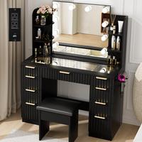 Light Bulbs with stool-Black