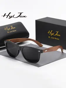 HYJEX 1 Piece Unisex Urban Style Full Frame Wrap Around Sunglasses Party Friendly Square Frame Sunglasses UV400