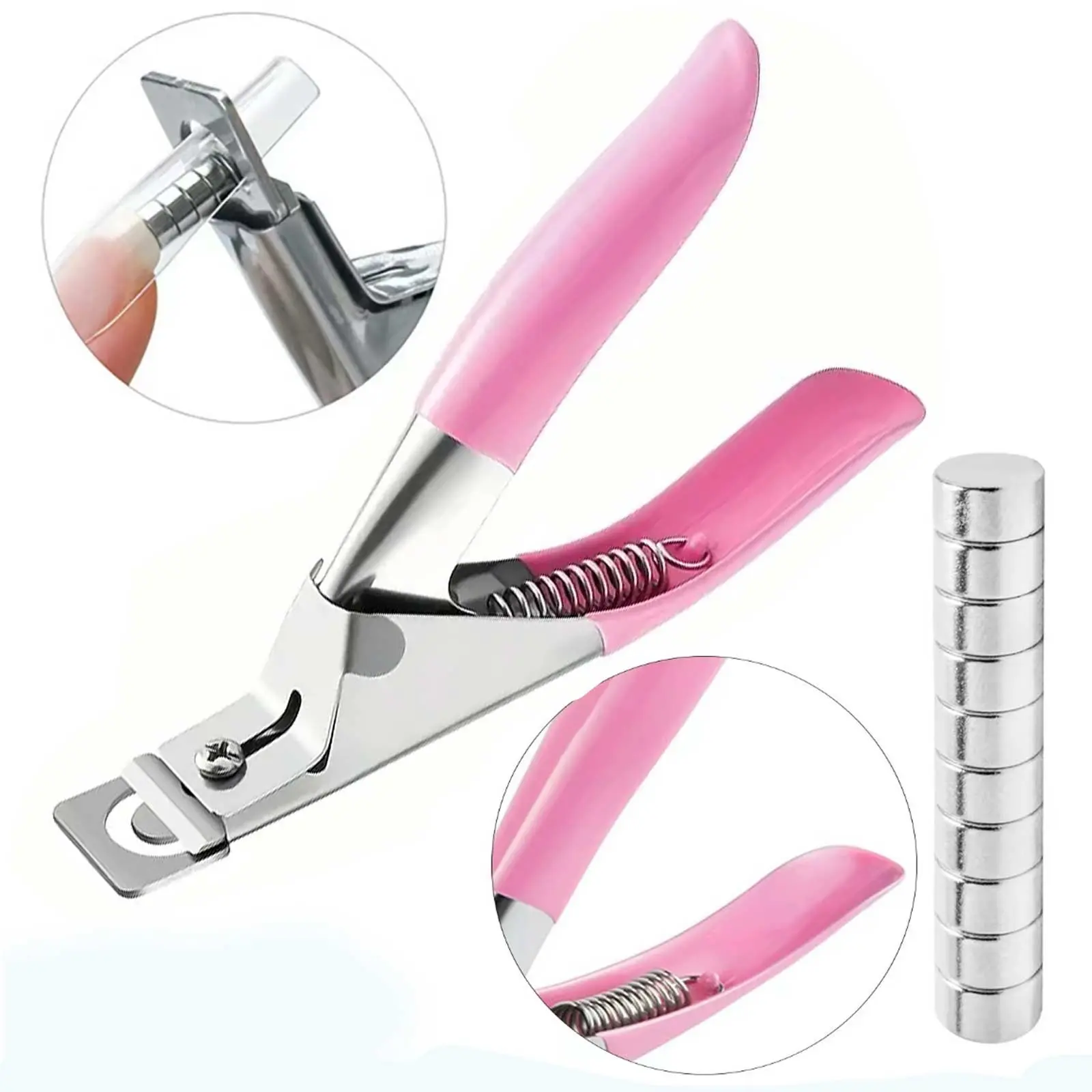 Strong Round Multi-Functional Magnet & Cylinder Shaped Manicure Magnet For Diy Cat Eye Nails, Nail Art, Nail Art Tools, Suitable for Tweezers, 3d Effect Magnet Stick, 13pcs Magnetic, Suitable for False Nails, for Salon and Home