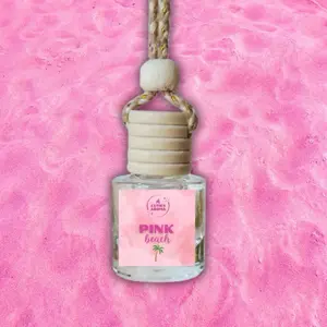 Pink Beach Hanging Car Diffuser - Car Air Freshener