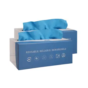 12'' x 12'' x 30 pieces/box Reusable Cleaning Cloth Set for Kitchen & Home Ultra Absorbent Odor-Free Fast-Drying Towels Washable Non-Woven Eco Smart Choice for Everyday Cleaning - Disposable