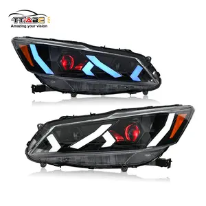 TT-ABC LED Headlight for 2016-2017 Honda Accord Sedan Demon Eye Style High Brightness Complete Assembly Easy Install