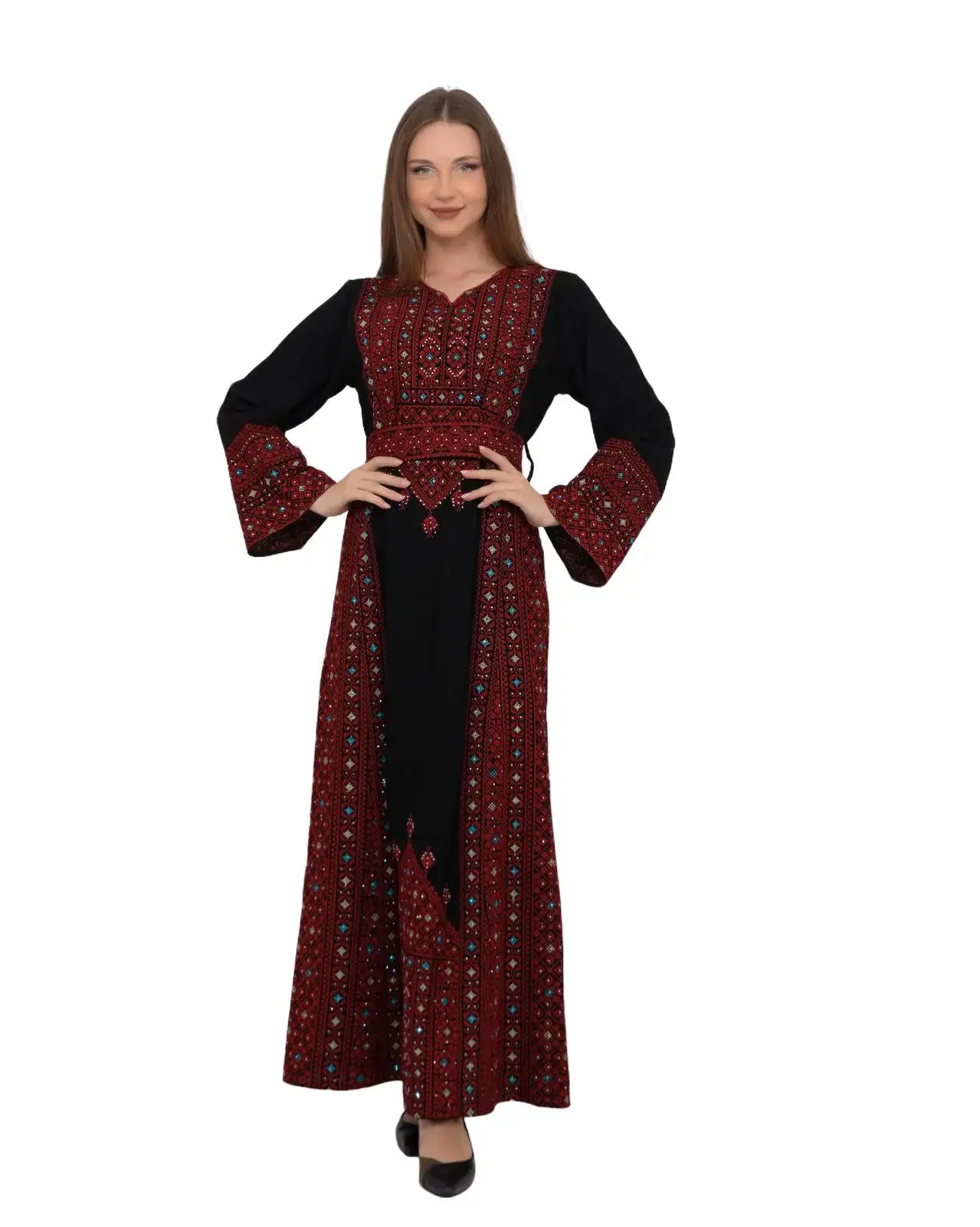 Tarif Thobe -  Women's Embrodiered Traditional Thobe, Dress, Abaya, Perfect for Eid, Ramadan, Gifts for Her