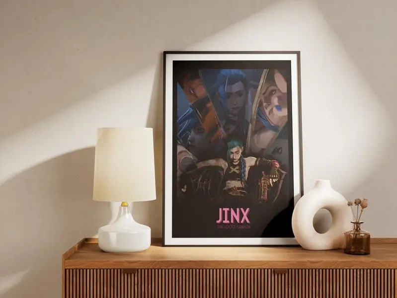 Arcane Jinx Poster: League of Legends Wall Art - POSTER NO FRAME
