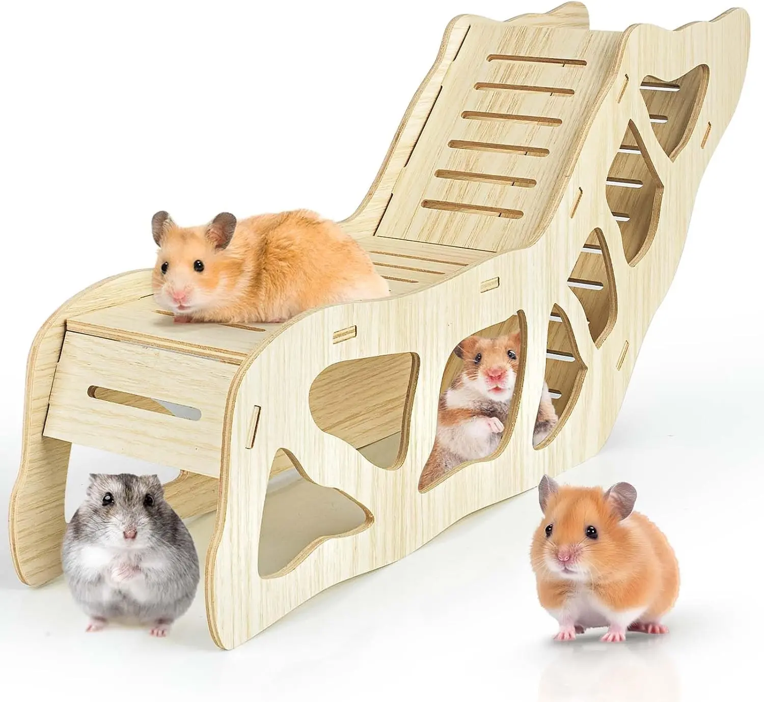 Hamster Tunnel Hideout Climbing Ladder for Burying in Hamster Bedding or Connecting Hamster Cage Accessories