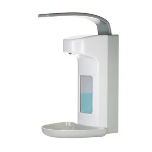 Wall Mounted Soap Dispenser, 1 Count Hand Sanitizer Dispenser, Manual Wall Mounted Soap Dispenser for Kitchen Bathroom, Bathroom Supplies