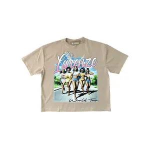 De Larenze world tour tees Oversized Tshirt Streetwear