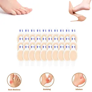 30 Counts Anti Friction Foot Stickers Heel Protector Gel Patches for High Heels Sneakers Boots Waterproof Breathable Self Adhesive for Heel and Toe Instant Pain Relief for Women Men Runners Hikers Nurses Waitresses Travelers