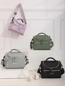 Fashionable, Back To School, Durable Lunch Box with Comfortable Thickened Shoulder Strap, Lunch Bag for Work, Picnic and Outdoor Activities, Cool Box, Insulated Lunch Bag, Durable Lunch Bags