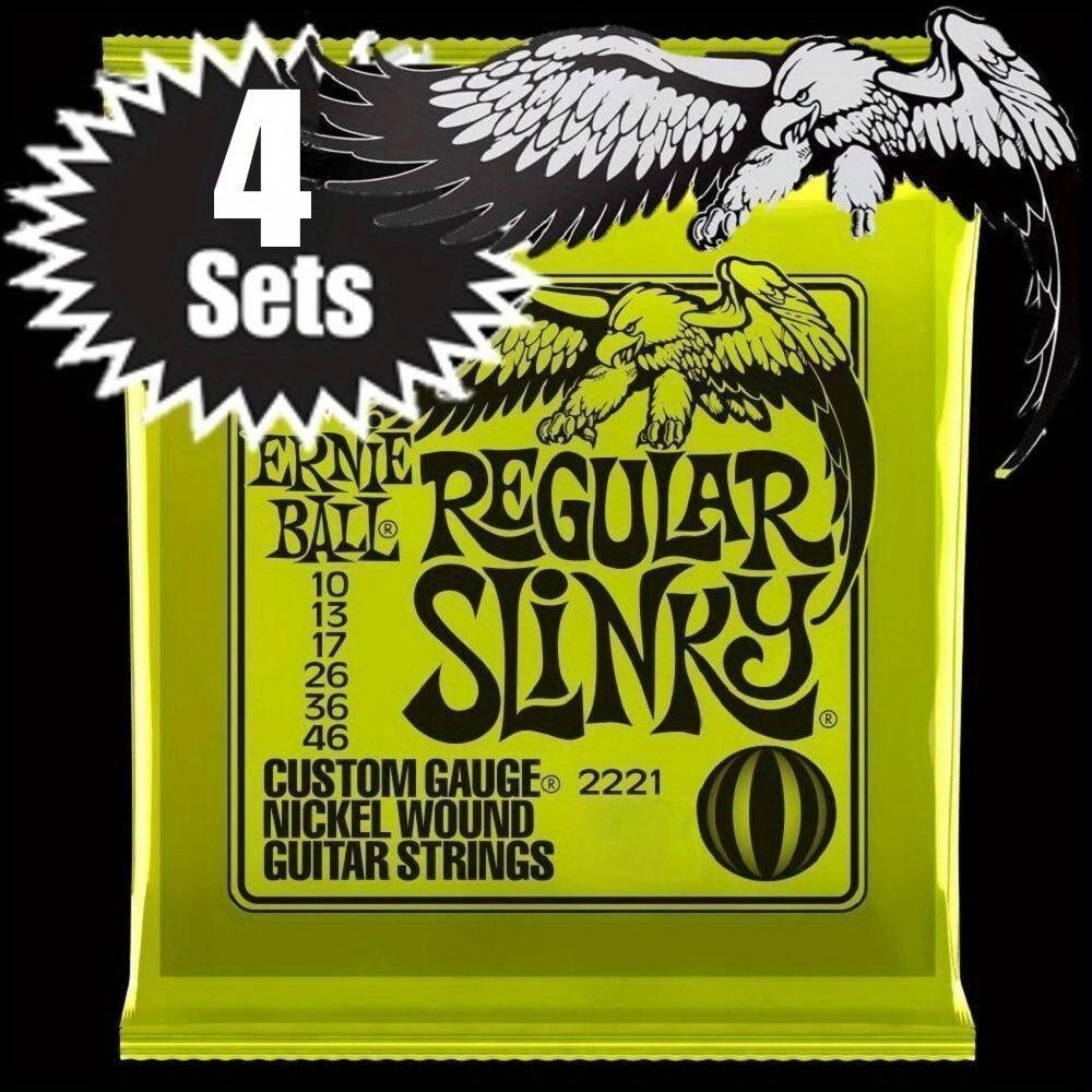 Ernie Ball Regular Slinky Electric Guitar Strings Tone Pack-10-46 Gauge
