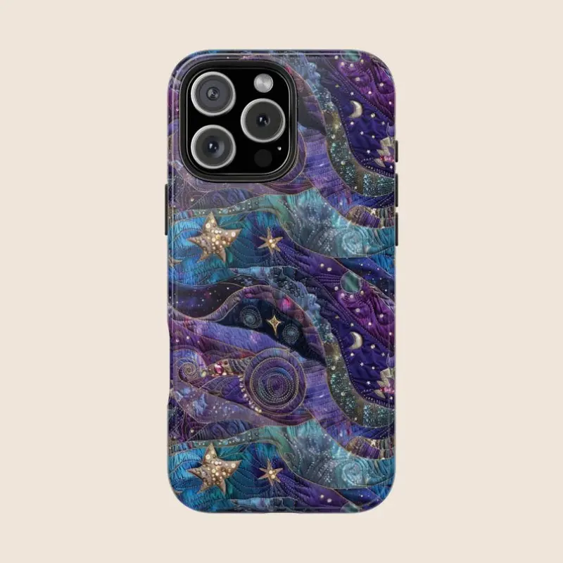 90s Celestial Whimsigoth Smartphone Case, Cottage Witch Aesthetic Alt Goth Cellphone Accessory, Compatible with iPhone 11-17, Pro, Max, Air, Plus, Handheld Shell, Y2K Trending Design