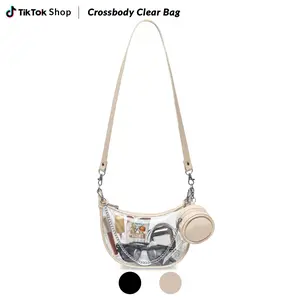 Clear Purse Stadium Transparent Messenger Bag Stadium Approved for Men and Women Clear CrossBody Bag