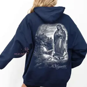 Our Lady of Guadalupe hoodie Back Print Graphic – Powerful Symbol of Mexican Faith & Culture, Virgin Mary Religious Graphic hoodie, Catholic Heritage Hoodie