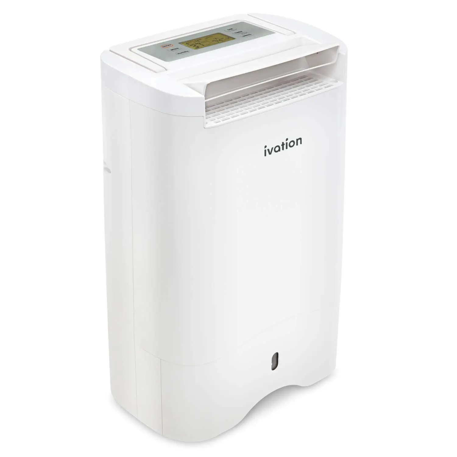 Ivation Compact Desiccant Dehumidifier - 19 Pt Desiccant Unit, Drain Hose Included, Adjustable Speed, Works 33°F to 104°F for Small Areas Up to 410 Sq Ft