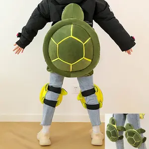 1 hip pad 2 knee pads Light green turtle plush protective gear set for skiing and skating to prevent falls Adult Children Ski Equipment Snowboard Protection Ski Snowboard Hip Protection Cute Cartoon Hip Knee Pad 1pc Outdoor Sports Knee Albow Hip Protectio