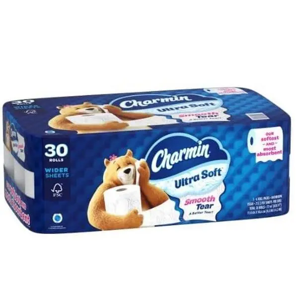 Charmin Ultra Soft Bath Tissue, 2-Ply, 30 Rolls, 213 Sheets per Roll
