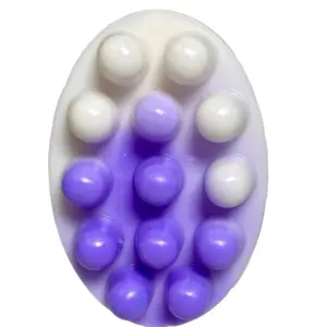 Lavander Soap with Purple and White Bubbles for Gentle Cleansing and Relaxation