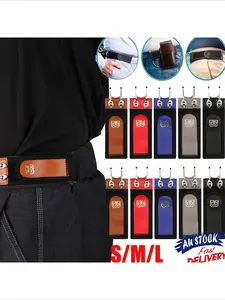 No Buckle Elastic Belt for Men Women Belt Loops Comfort Buckle Free Waist Belts Ultra-soft Stylish Belt Loop Buckle-Free Belt Universal Appeal Timeless Look Adjustable Belt
