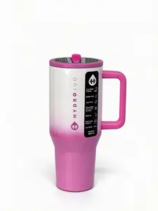 HydroJug 32oz water bottle with handle, suitable for keeping drinks hot or cold, is perfect for use in cars, gyms and on the go.