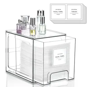 Face Towel Dispenser Storage Box Bathroom Organizer