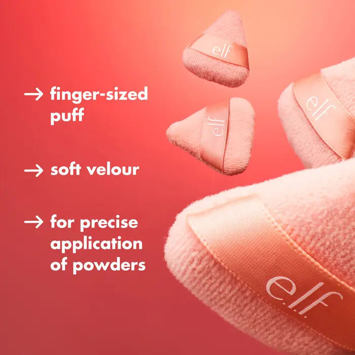 Elf Powder Puff Highlighter - Smooth Application for Highlighting, Contouring & Versatile Use in Everyday Makeup