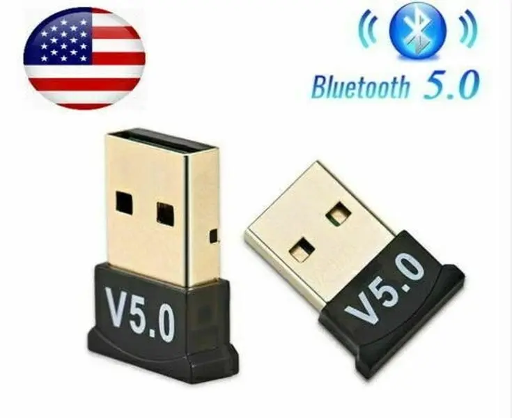 USB Bluetooth 5.0 Wireless Audio Adapter Dongle Receiver with Compact Design, Easy Setup, High-Quality Stereo Audio for TV, PC Home Entertainment, Seamless Audio Streaming