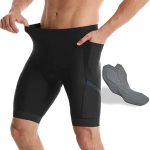 Wulibike Cycling Shorts Men Padded:Tights Highly Elastic Breathable Quick-Drying Road Bike Bicycle Shorts for Men Pockets