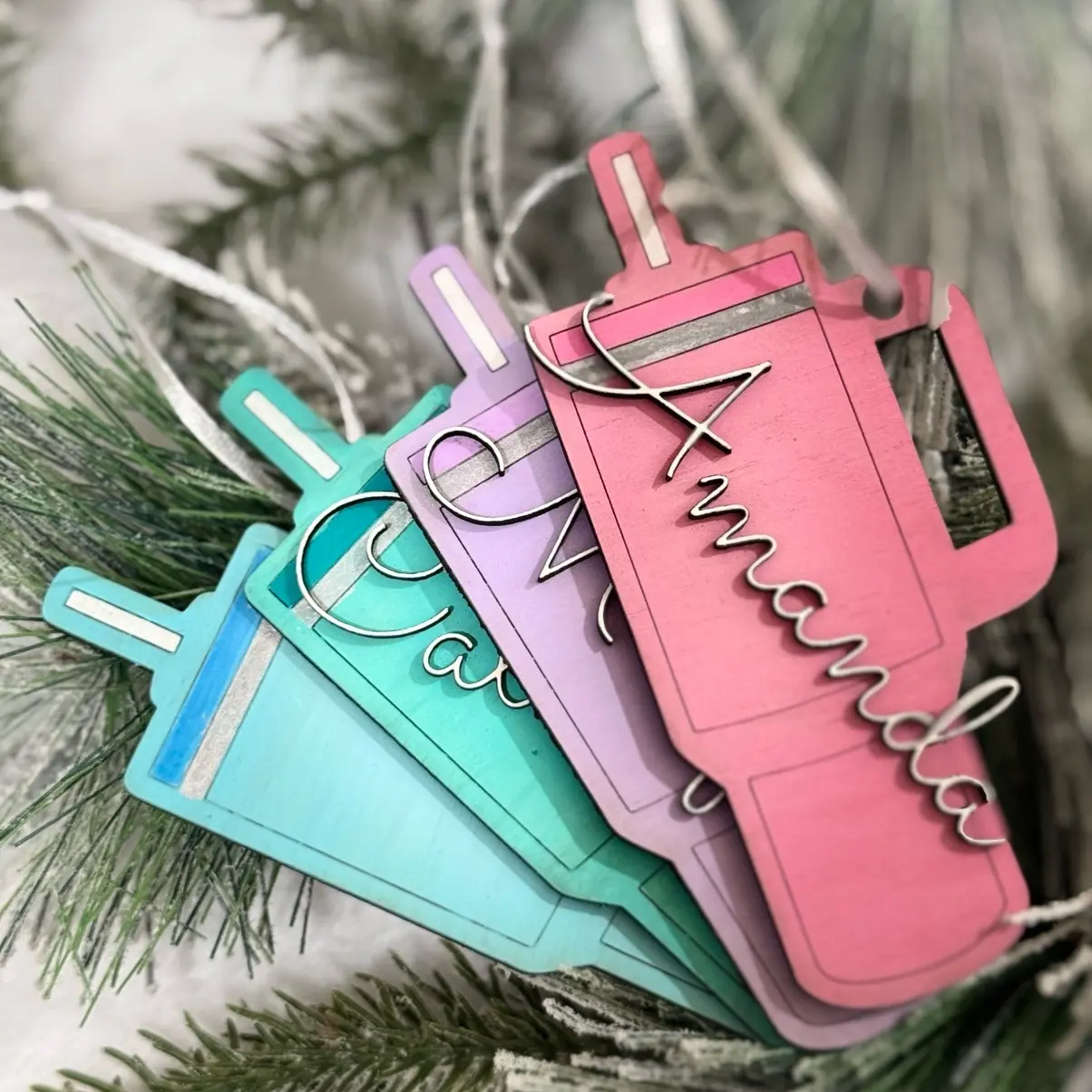Custom Tumbler Ornament Decor
