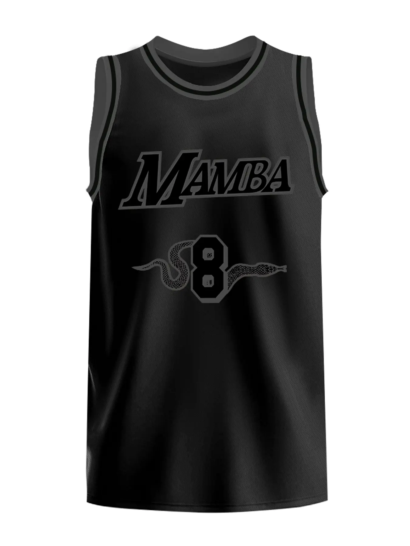 Men's Basketball Throwback Jersey 8-24 BLACK Vintage Embroidered Casual Training Tee V Neck Short Sleeve, Loose Fit, All Seasons, H Type Silhouette Sports Top Casual Sporty Top Athletic Training Apparel Athletic Workout Tops