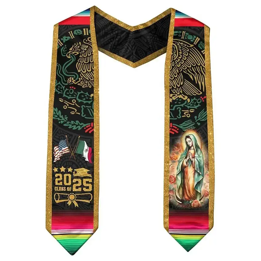 Mexican American Flag Graduation Sash, Mexican Graduation Sash 2025, Mexico Graduation Stoles Gift Mexican American Flag Graduation Sash, Mexican Graduation Sash 2025, Mexico Graduation Stoles Gift