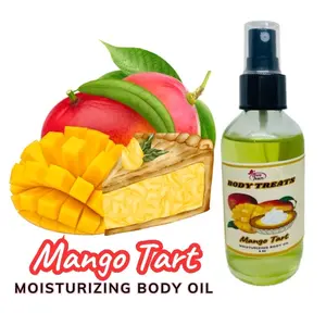 Mango Tart Scented Dry Moisturizing Body Oil - Non Greasy