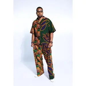 Afamefuna Unisex Igbo Traditional Isi Agu Shirt & Pants Set