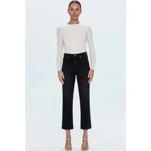 Charlie High Rise Straight - Dark Midnight