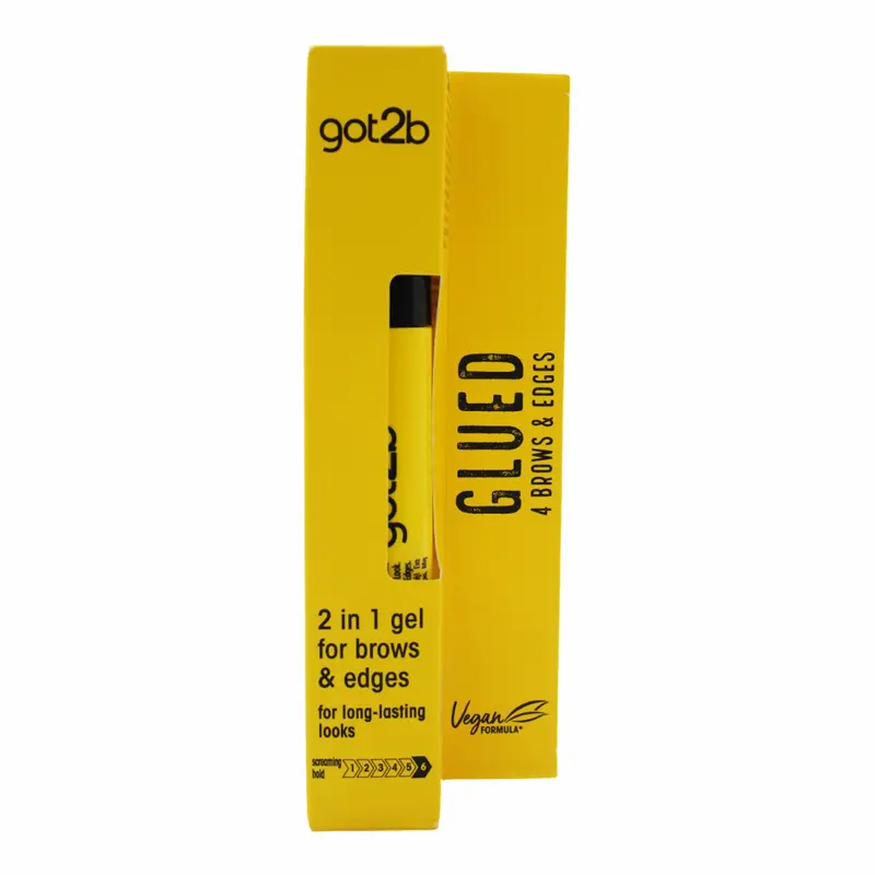 Schwarzkopf Got2Be Glued 2in1 Brows & Edges Gel Makeup Smooth 0.5 fl oz Clear Gel for Flawless Brows & Edges Water-resistant Eyebrow Tint