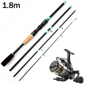 Ultra-Light 4-Piece Travel Lure Rod Set, Ml Action, Ideal for Stream and Shore Fishing, Includes Spinning Reel, Perfect for Anglers, Fishing Rod And Reel Combo