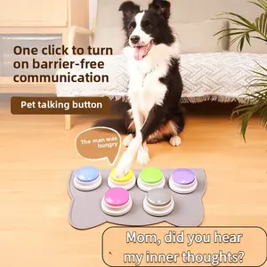 Dog Talking Button Pet Communication Button Sound Device Cat Bell Toy Supplies Voice Recording Training Tool