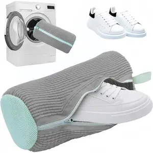 Shoe Washing Machine Bags: Dustproof, Reusable Cleaning & Storage Solution for Sneakers and Tennis Shoes – Compatible with Washer/Dryer , Laundry Bags, Sneaker Care, Compact Design, Zippered Closure, Durable Fabric