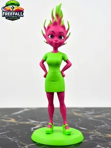 DRAGONELLA-Freefall Studio AI Fruit Drama Produce Posse 3D-Printed Characters for Desk Decor TikTok Shop Exclusive
