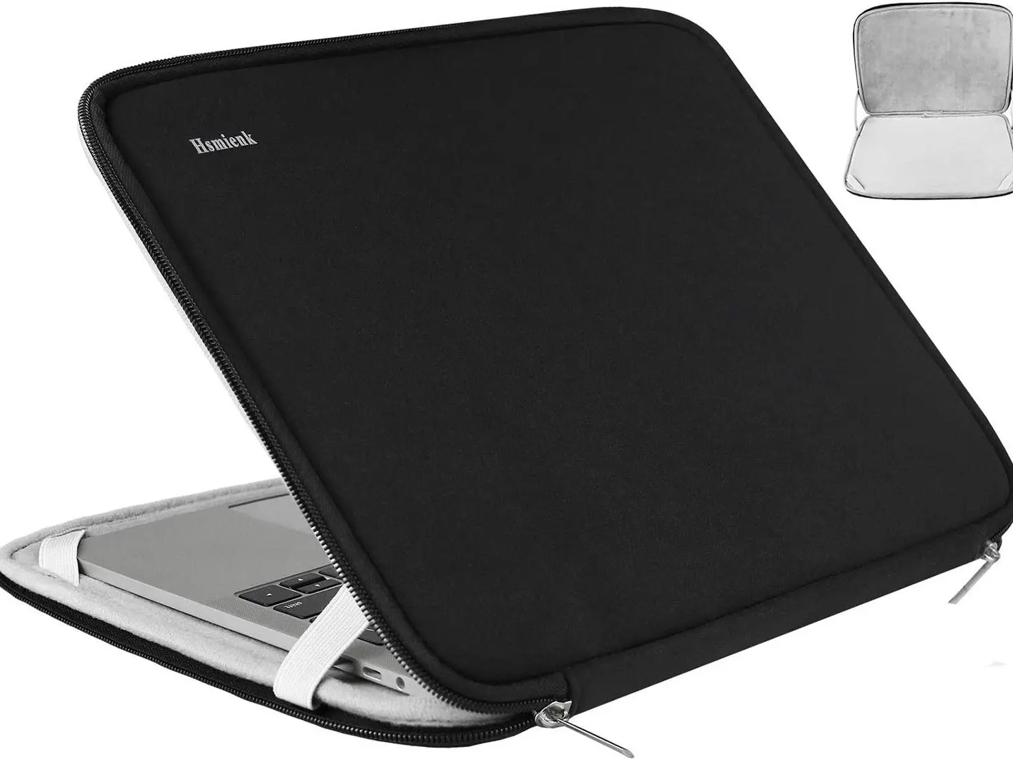 Laptop Sleeve, 15.6 Inch, Durable Shockproof Protective Cover, Compatible with HP, ASUS, Lenovo, Acer, Notebook, Computer, Black