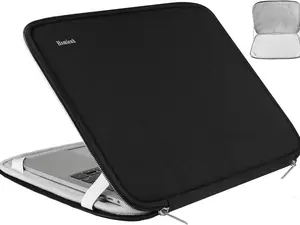 Laptop Sleeve, 15.6 Inch, Durable Shockproof Protective Cover, Compatible with HP, ASUS, Lenovo, Acer, Notebook, Computer, Black