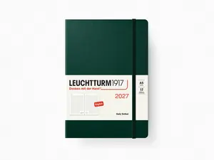 2027 Leuchtturm 1917 Daily Planner Dotted - FOREST GREEN